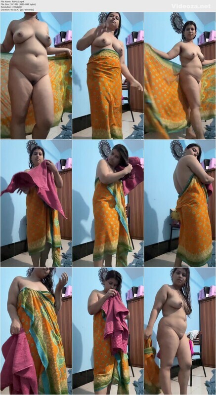 Sexy Girl After Bath Making Nude Video For Boyfriend