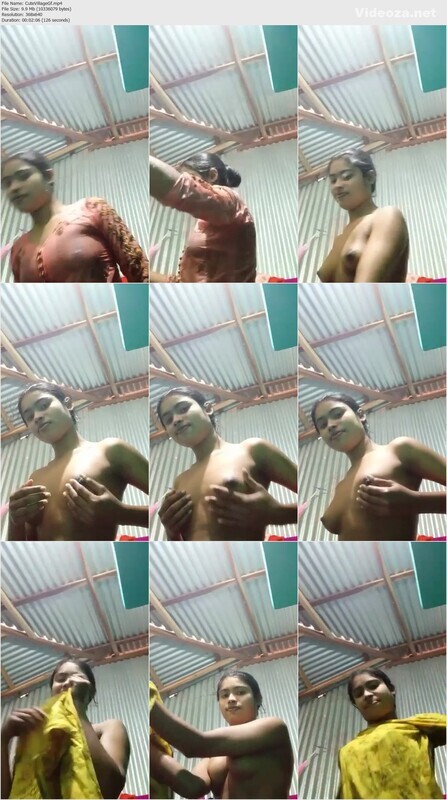 Young Village Girl After Bath Making Nude Video For Boyfriend