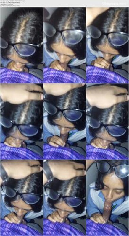 College Girl Giving Blowjob After Class