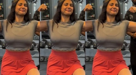 Indian Fit Girl Teasing Showing