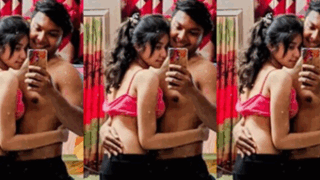 Sexy Indian Girl Showing her Boobs Fingering Pussy Riding on Boyfriend Dick Fucking When Nobody At Home