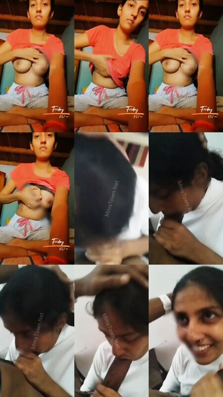 Young Sexy Tamil Girl Showing Boobs Giving Blowjob To Boyfriend