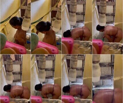 Big Ass Village Mom Nude Captured Secretly By Son