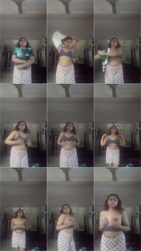 Curly Hair Girl Showing Boobs