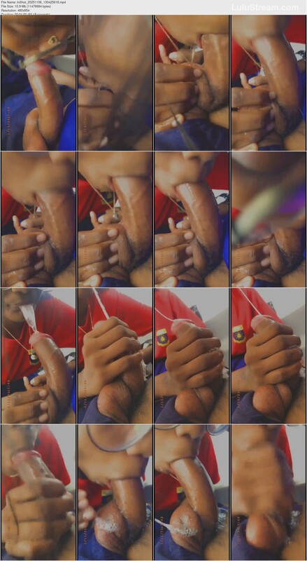 Glasses Babe Giving Sloppy Blowjob