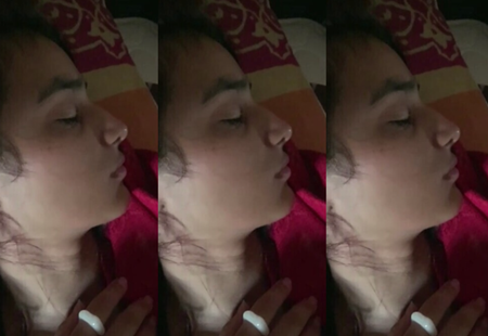 Horny Indian Brother Enjoying with her Sleeping Elder Sister Rubbing Dick on her Ass Touching