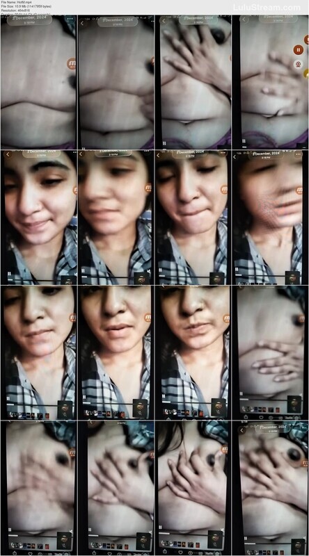 Hot Girl Playing With Her Boobies