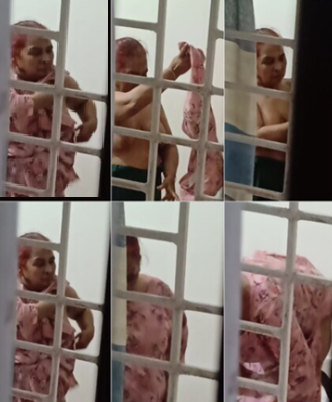Neighbour Aunty Changing Clothes Secretly Recorded