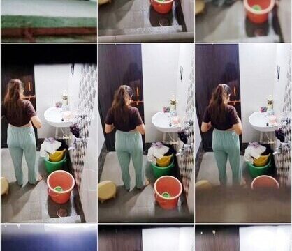 Sexy Girl Secretly Recorded in Bathroom