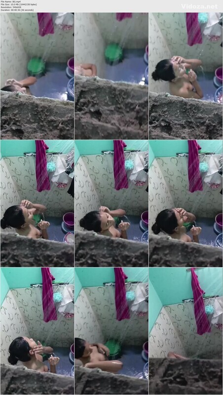 Sister Bathing Secretly Recorded By Brother