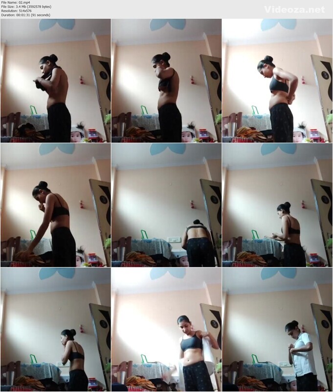 Sister Changing Clothes Secretly Captured By Brother