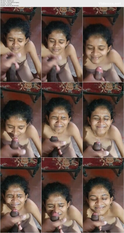 Skinny Girl Taking Cum On Face