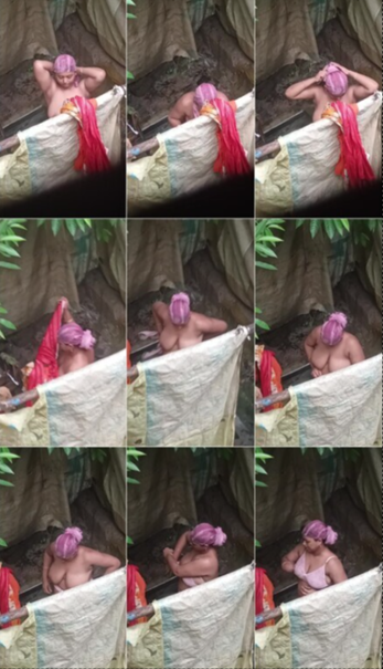 Tanker Village Bhabhi After Bath Wearing Clothes Secretly Captured