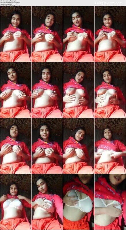 Village Girl Playing With Her Boobies