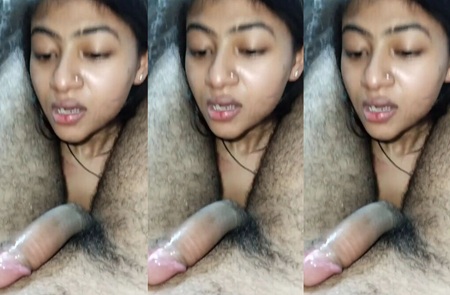 Beautiful Wife Giving Deepthroat Blowjob