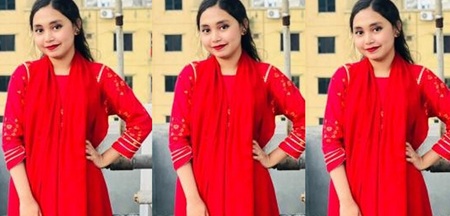 Cute Young Girl Pressing Boobs Rubbing Her Pussy