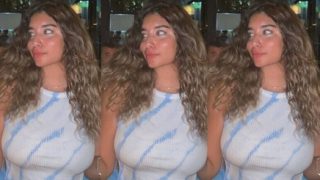 Horny Girl Playing With Her Boobies