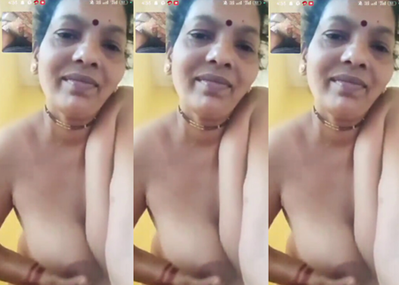Karnataka Aunty Nude Show On Video Call With Audio