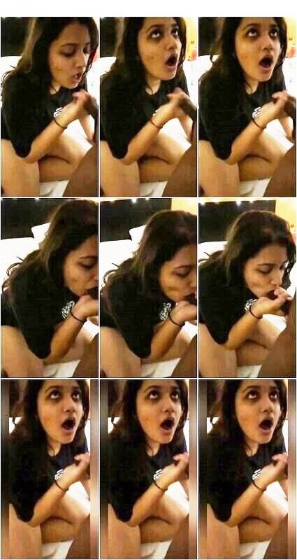 Very Horny Babe Giving Blowjob