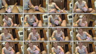 Busty Wife Giving Handjob Painful Anal Fucking Moaning