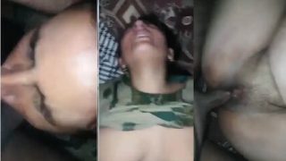 Desi Milf Giving Blowjob Hard Fucking