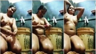 Married Bhabhi Bathing Masturbating
