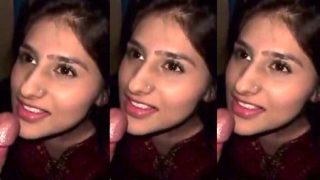 Sexy Slim Girl Sucking Boyfriend Dick