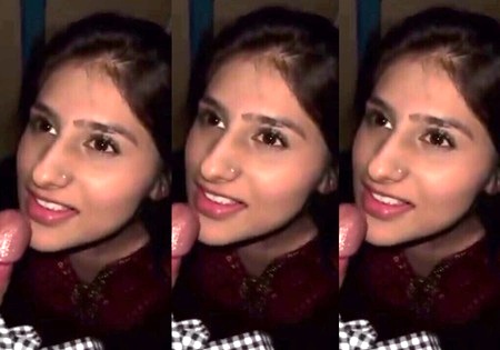 Sexy Slim Girl Sucking Boyfriend Dick