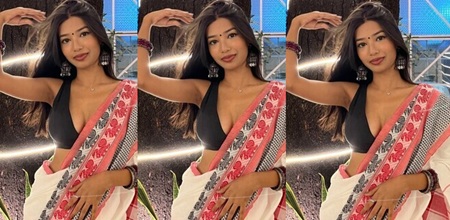 Glasses Bengali Girl Showing On Video Call