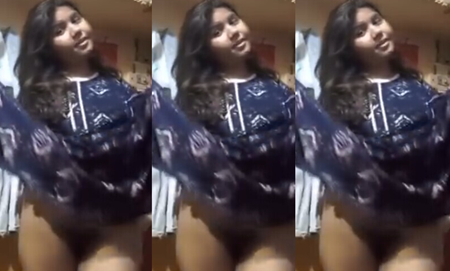 Hairy Pussy Cute Girl Teasing Showing