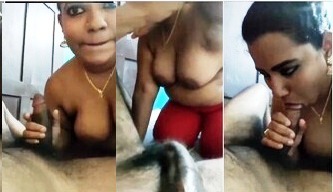 Horny Bhabhi Giving Blowjob