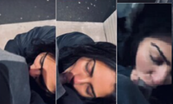 Horny Girl Outdoor Sucking Boyfriend Dick