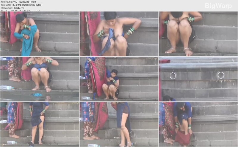 Indian Milf After Bath Outdoor Changing Clothes Secretly Recorded