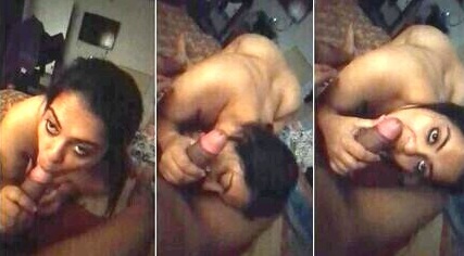 Indian Sexy Horny Girl Sucking Boyfriend Dick