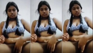 Shaggy Boobs Horny Girl Fingering Her Pussy