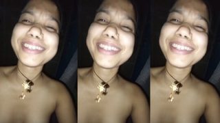 Beautiful Desi wife riding a dick with her tight pussy, with dotted condom, cute smile and expression