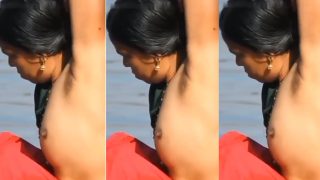 Aunty Outdoor Changing Clothes Secretly Recorded