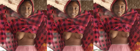 Cute Slim Young Bangla Hijabi Village Girl Applying Lotion Full Nude Show