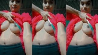 Village Milf Showing Her Big Boobs