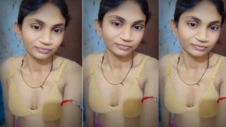 Cute Slim Young Desi Village Gf Showing Boobs For The 1st Time (3 Clips)