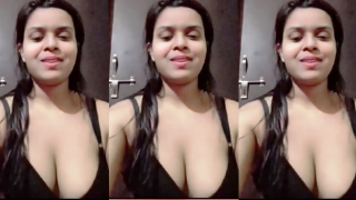 Beautiful Desi Chubby Girl Stripteasing Showing Big Ass & Fingering Tight Shaved Pussy