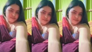 Bengali Chubby Horny Village Girl Masturbating With Two Brinjal
