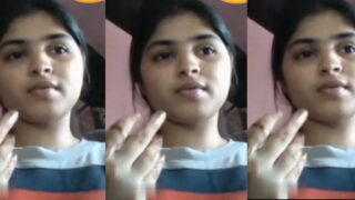 Desi Girl Playing With Her Big Boobs