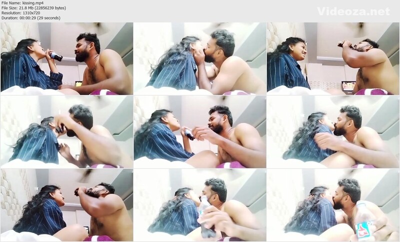 Horny Tamil Couple Kissing & Giving Sensual Sloppy Blowjob Sucking Balls