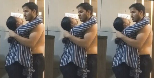 Horny Lovers Blowjob Stand Fucking