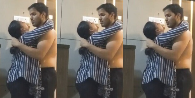 Horny Lovers Blowjob Stand Fucking