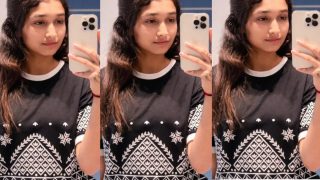 Indian Girl Enjoying With Friends