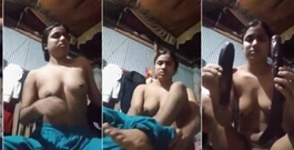 Village Horny Girl Masturbating