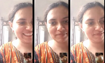 Desi Couple Enjoying On Video Call
