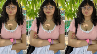 Sexy Indian Babe Giving Blowjob Playing With Her Boobies